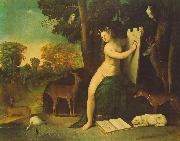 Dosso Dossi Circe and her Lovers in a Landscape oil on canvas